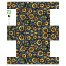 Painel Sintético Doll Necessarie Girassol Fundo Jeans
