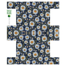 Painel Sintético Doll Necessarie Margarida Fundo Jeans