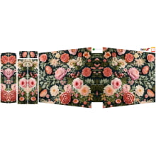 Painel Totebag Flores Rosas 3D - Sintético