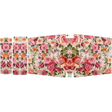 Painel Totebag Rosas Fundo Bege - Sintético