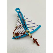 Porta Terço Nossa Senhora Aparecida Listrado - Sintético Doll
