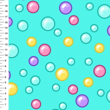Sintético Doll Bolhas Coloridas Fundo Verde Água - Meia Tigela 50cm x 1,36mt Sintético Doll Bolhas Coloridas Fundo Verde Água - Meia Tigela 50cm x 1,36mt