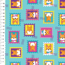 Sintético Doll Dogs Selos 9100e5011 Tiffany Meia Tigela 50cm x 1,36mt