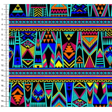 Sintético Doll Geometrico faixas Cores da Africa e6651