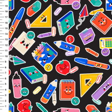 Sintético Doll Material Escolar Adesivos Fundo Preto - Meia Tigela 50cm x 1,36mt Sintético Doll Material Escolar Adesivos Fundo Preto - Meia Tigela 50cm x 1,36mt