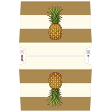 Sintético Doll Necessarie 30 x 20 Fruit Abacaxi bege Sintético Doll Necessarie 30 x 20 Fruit Abacaxi bege