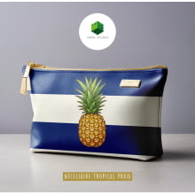 Sintético Doll Necessarie 30 x 20 Fruit Abacaxi Marinho