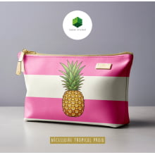 Sintético Doll Necessarie 30 x 20 Fruit Abacaxi Rosa