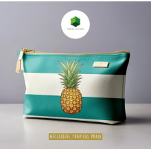 Sintético Doll Necessarie 30 x 20 Fruit Abacaxi Verde