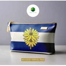 Sintético Doll Necessarie 30 x 20 Fruit Banana Marinho