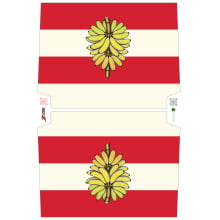 Sintético Doll Necessarie 30 x 20 Fruit Banana Vermelho