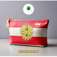 Sintético Doll Necessarie 30 x 20 Fruit Banana Vermelho