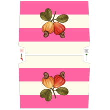 Sintético Doll Necessarie 30 x 20 Fruit Caju Rosa Sintético Doll Necessarie 30 x 20 Fruit Caju Rosa