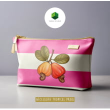 Sintético Doll Necessarie 30 x 20 Fruit Caju Rosa