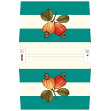 Sintético Doll Necessarie 30 x 20 Fruit Caju Verde