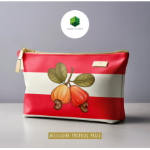 Sintético Doll Necessarie 30 x 20 Fruit Caju Vermelho