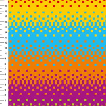 Sintético Doll Pixel Listras Coloridas - Meia Tigela 50cm x 1,36mt Sintético Doll Pixel Listras Coloridas - Meia Tigela 50cm x 1,36mt