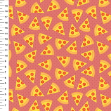 Sintético Doll Pizza Poá Fundo Coral - Meia Tigela 50cm x 1,36mt Sintético Doll Pizza Poá Fundo Coral - Meia Tigela 50cm x 1,36mt