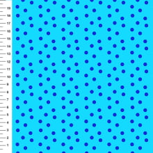 Sintético Doll Poá Azul Fundo Azul Claro - Meia Tigela 50cm x 1,36mt Sintético Doll Poá Azul Fundo Azul Claro - Meia Tigela 50cm x 1,36mt