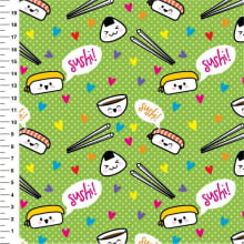 Sintético Doll Sushi Desenho 9100e1244 - Meia Tigela 50cm x 1,36mt Sintético Doll Sushi Desenho 9100e1244 - Meia Tigela 50cm x 1,36mt