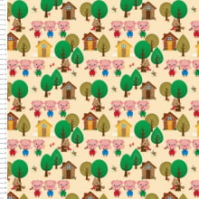 Sintético Doll Três Porquinhos Meia Tigela 9100e2917 50cm x 1,36mt Sintético Doll Três Porquinhos Meia Tigela 9100e2917 50cm x 1,36mt