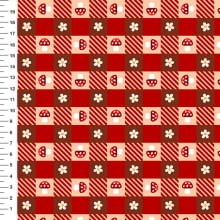 Sintético Doll Xadrez Cogumelos Vermelho - Meia Tigela 50cm x 1,36mt Sintético Doll Xadrez Cogumelos Vermelho - Meia Tigela 50cm x 1,36mt