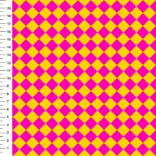 Sintético Doll Xadrez Diagonal Magenta e Amarelo - Meia Tigela 50cm x 1,36mt Sintético Doll Xadrez Diagonal Magenta e Amarelo - Meia Tigela 50cm x 1,36mt