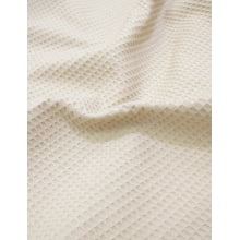 Tecido Piquet Favo Bege 100% Algodão 50cmx1,60mt