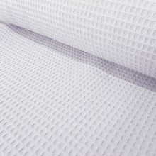 Tecido Piquet Favo Branco 100% Algodão 50cmx1,60mt