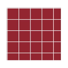 Tricoline Estampada Grid cor 03 (Vinho c/ Branco) - Tecidos Caldeira