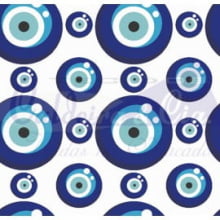 Olho Grego cor 04 (Branco c/ azul Forte) 