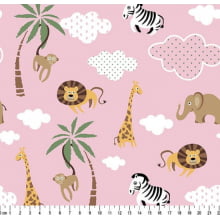 tecido tricoline safari caldeira fundo rosa 05