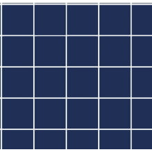 Tricoline Estampada Grid cor 09 (Azul marinho c/ Branco) - Tecidos Caldeira
