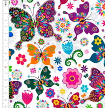 Borboletas Colors Fundo Branco 9100e7958