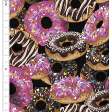 Donuts Fundo Preto