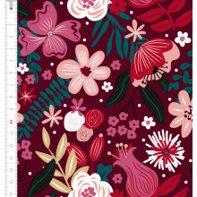 Floral Fundo Vinho Gizoca 9100e6187