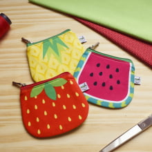 PORTA MOEDAS Necessaires Frutinhas 9100e3012 - Meia Tigela 