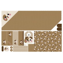Painel Kit Toalha Bebê Dog - Meia Tigela Painel Kit Toalha Bebê Dog - Meia Tigela