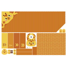Painel Kit Toalha Bebê Girafa - Meia Tigela Painel Kit Toalha Bebê Girafa - Meia Tigela