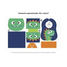 Painel Misturadinho Dino - Meia Tigela
