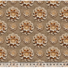 Sarja Estampada Impermeável Mandalas Rústicas 3D  9100e12389s