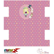 Sintético Estojo Alice by Ana Campana Rosa Corações SN003