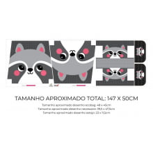 Tecido Painel Ecobag Estojo Guaxinim - Meia Tigela