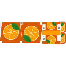 Tecido Painel Ecobag Estojo Laranja - Meia Tigela