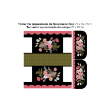 Tecido Painel Ecobag Necessarie Floral Palavras - Meia Tigela