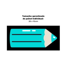 Tecido Painel Estojo Lápis Dia dos  Professores - Meia Tigela