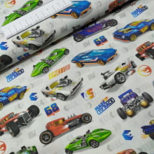 Tecido Tricoline Digital HotWheels