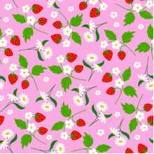 Tecido Tricoline Floral Moranog Fundo Lilás - Meia Tigela