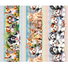 Tricoline Digital Barrado Dog - A0609 Tricoline Digital Barrado Dog - A0609