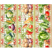 Tricoline Digital Barrado Legumes - 89053